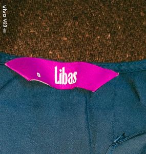 Libas Teal Blue Straight Kurti (Size S) - Unused