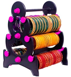 Pink and Black Hair Clip Holder