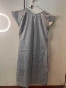 Grey Chicken Kari Cotton Kurta 🤍🩶