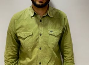 Men's Olive Green Western Shirt