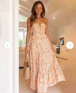Floral Print Maxi Dress