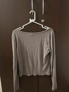 Ribbed Long Sleeve Top