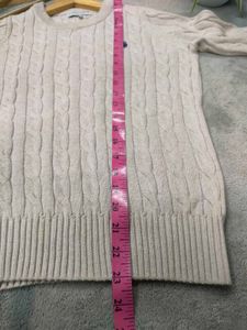 US Polo Cable Knit Crew Neck Sweater