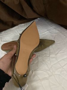 ZARA Kitten Slingback Heels