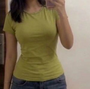🍵 Matcha Green Fitted Tee 𝜗𝜚˚⋆