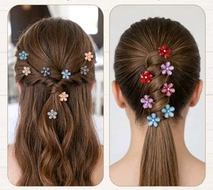 Cute Mini Flower Hair Claws - Set of 12
