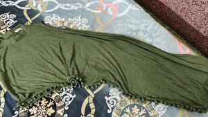 Olive Green Asymmetrical Top