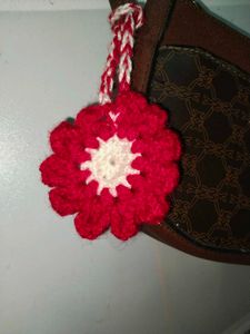 Crocheted Flower Charm
