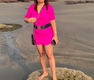 Pink Mini jumpsuit (without belt)
