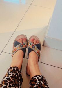 Floral Embroidered Sandals