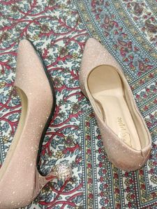 Sparkly Rose Gold Heels