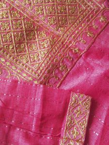 Beautiful Pink Kurta with Gold Embroidery 💕