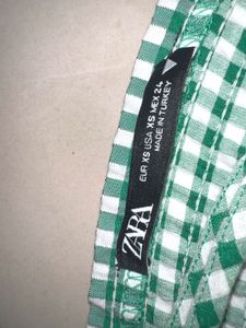 Green Checkered top