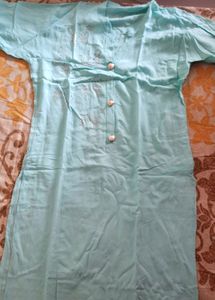 Light Blue Embroidered Kurta