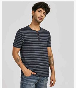 Striped Henley T-shirt
