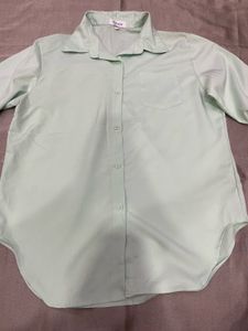 Light Green Button-Up Shirt