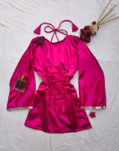 Hot pink Laila corset kurti 🌸🦢