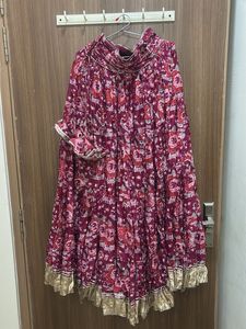 Stunning Red Floral Lehenga Set