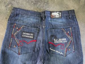 Vintage Y2K Spencer Denim Jeans | Embroidered Pock