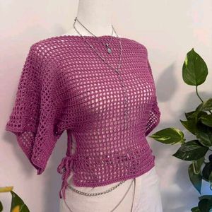 Chic Crochet Off-Shoulder Top