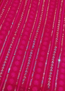 Stunning Pink Sequined Kurta Set