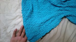 blue bodycon fitted top