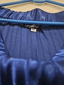 3/4th BLUE SATIN SKIRT