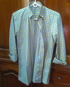 Plaid yellow shirt