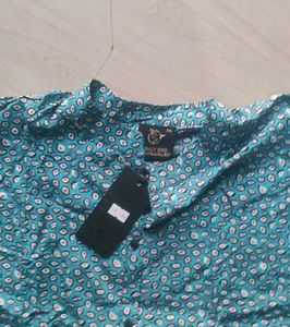 Blue Printed Top