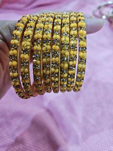 New Yellow Golden Bangles