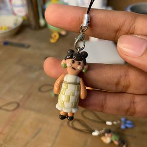 set of 3 Clay Charms