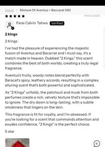 🇦🇪 ARABIC &amp; FRENCH NOTE 2 Kings Perfume