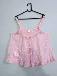 Pink Hello Kitty night suit Top