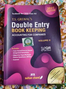 T.S. Grewal's Double Entry Book Keeping class 12th