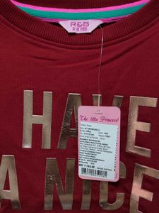 Cute Red "Have A Nice Day" Dress