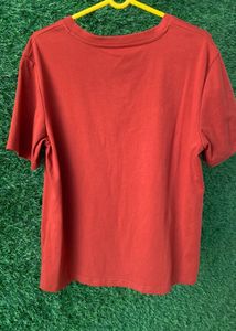 Unisex Rust Brown Graphic T-shirt