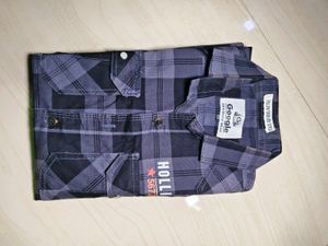 Boys Plaid Button-Up Shirt