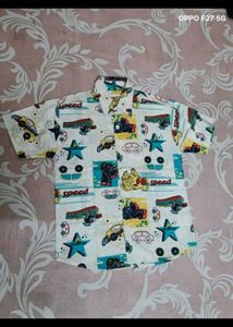 Kids' Fun Car Print Shirt
