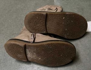 Kids Faux Leather Boots With Bow(2.5-4 yrs)