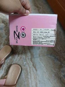 Rose Gold Flat Sandals