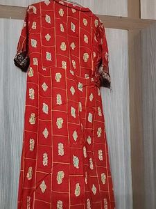 Red Festive Kurta