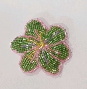 Handmade Beaded Flower Brooch