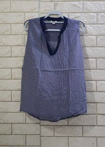 Amisu Geometric Print Sleeveless Blouse
