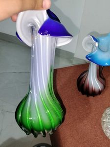 Set of 3 Artistic Glass Vases
