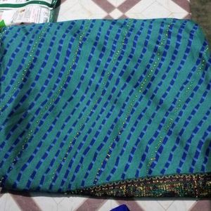BANDHANI SAREE WITH MATCHING BLOUSE