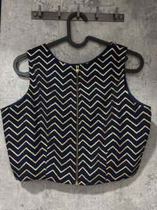 Indya Navy Blue Glam Blouse 🦋
