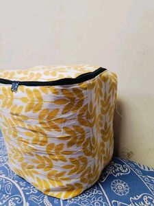 💝✨Stylish Leaf Print Storage Ottoman