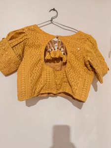 Embroidered Yellow Blouse