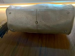 Chic Hobo Bag - White &amp; Tan