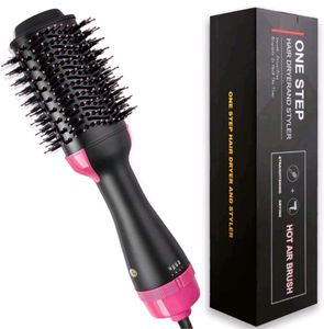 Hot hair brush dryer, straightner, styler